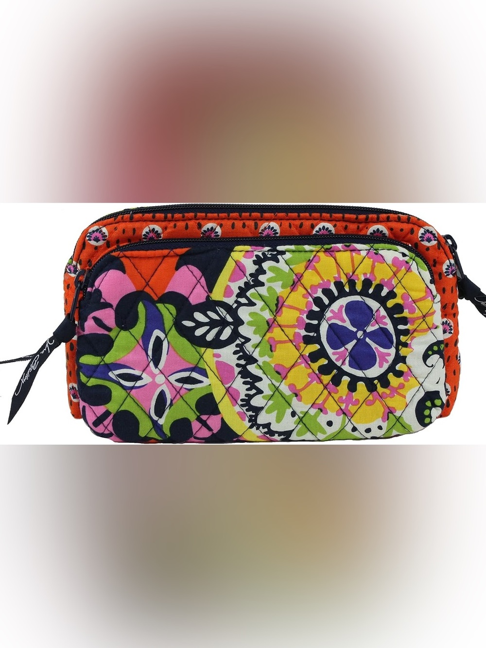 Vera Bradley Double Zip Cosmetic in Rio